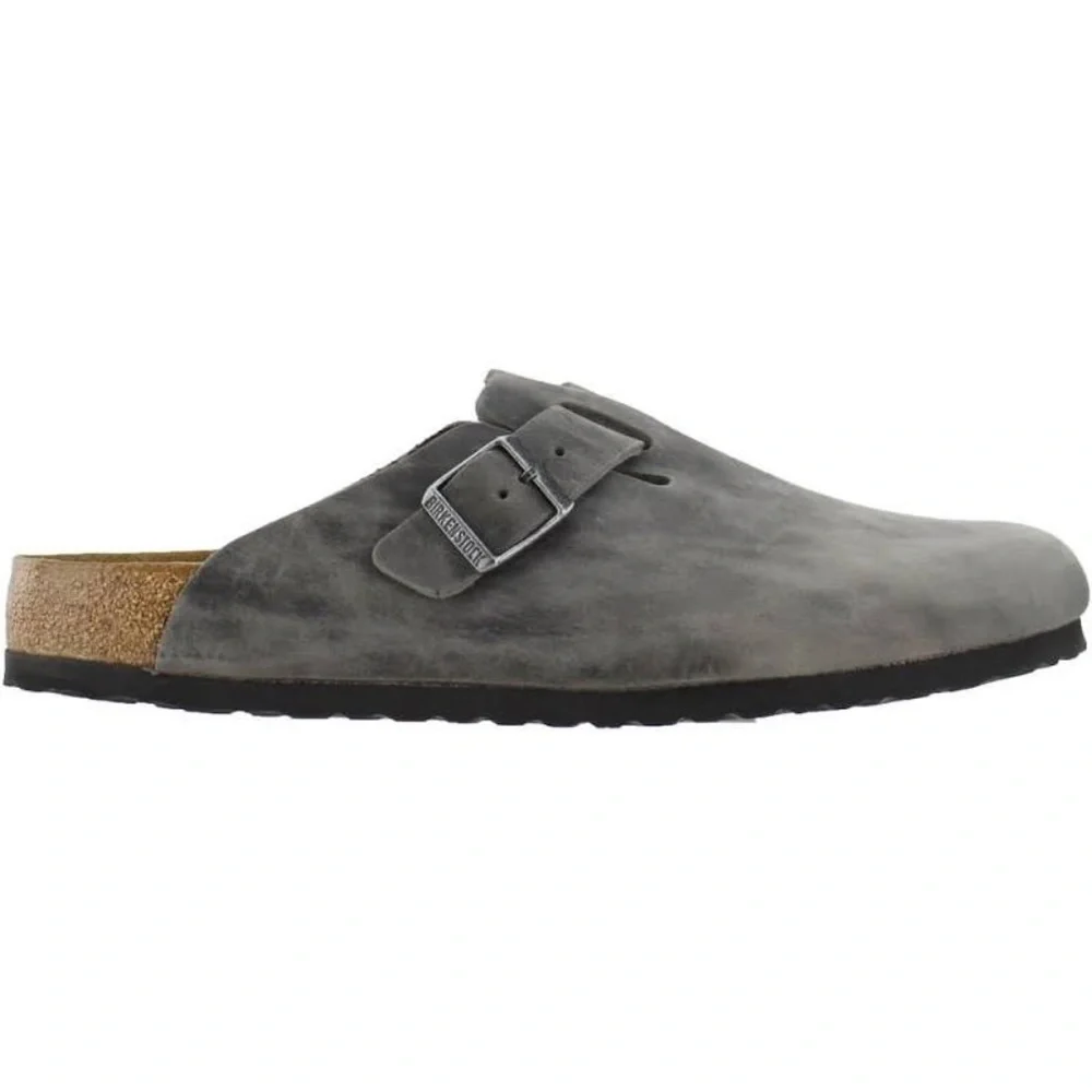 Birkenstock Boston Clogs Oiled Leather Sandals - Picture 2 of 7